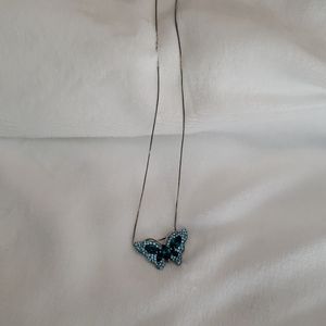 Butterfly sterling silver necklace